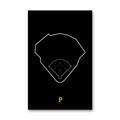 Pittsburgh Pirates PNC Bank 11" x 17" Ballpark Outline Art Poster