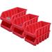 Rebrilliant Plastic Storage Bin Set Plastic in Red | 3 H x 4.5 W x 8 D in | Wayfair E3668958A6634622AEE0B7B7E453161D