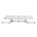 White Sectional - Brayden Studio® Secrest 166" Wide Linen Symmetrical Sectional w/ Ottoman Linen | 33 H x 166 W x 76 D in | Wayfair