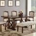 Gracie Oaks Mereworth Wooden Dining Table Wood in Brown/Red | 30 H in | Wayfair 2154EB2E196845808BE0B23E67CDBDFF