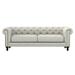 Darby Home Co Esters 90" Rolled Arm Chesterfield Sofa Linen/Polyester in Gray | 30 H x 90 W x 42.5 D in | Wayfair 31D657B6DDEA41519A44520A979204DF
