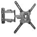 CorLiving Full Motion Flat Panel Wall Mount Holds up to 77 lbs in Black | 16 H x 16 W in | Wayfair MPM-804-A