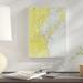 East Urban Home Nautical Chart Portland Harbor & Vicinity Ca 1974 - Wrapped Canvas Graphic Art Print Canvas in White/Yellow | Wayfair
