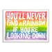 Viv + Rae™ Emery 'Find a Rainbow' Watercolor Painting Print, Wood in Green/Red/Yellow | 13 H x 19 W in | Wayfair BB8B3B3BDCE94D9BBF1769C0CDEA4259