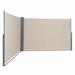 Costway 237 x 71 Inch Patio Retractable Double Folding Side Awning Screen Divider