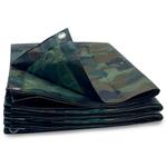 Bâche de Protection Camouflage 130g/m² pour Bivouac et Activités Extérieures - 5 x 3.6 - Armée