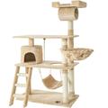 Tectake - Arbre à chat griffoir escalade 141 cm - beige