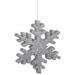 The Holiday Aisle® Glitter Outdoor Snowflake Ornament Plastic in Gray | 36 H x 2 W in | Wayfair 383ECD5DFEA4498389F12258A1B395AA