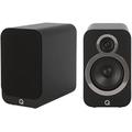 Q ACOUSTICS 3020i Bookshelf Speakers Pair Carbon Black - Featuring 2-way Reflex Enclosure Type, 125mm (5") Bass Driver, and 22mm (0.9") Tweeter - Stereo Speakers Hifi/Passive Speakers