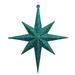 Vickerman 417744 - 8" Emerald Glitter Bethlehem Star Christmas Tree Ornament (4 pack) (M167224)