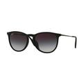 Ray-Ban ERIKA F RB4171F Sunglasses 622/8G-57 - Black Rubber Frame Grey Gradient Lenses