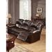 Alcott Hill® Lacluta 82" Faux Leather Pillow top Arm Reclining Sofa Faux Leather in Brown | 40 H x 82 W x 38 D in | Wayfair