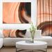 East Urban Home Stone 'Detail of Mineral Agate Texture As Natural Artwork' Graphic Art Print on Wrapped Canvas Metal in Orange | Wayfair