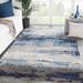 Blue/Gray 108 x 0.67 in Area Rug - Ivy Bronx Fairmount Abstract Handmade Tufted Blue/Gray/Beige Area Rug Viscose/Wool | 108 W x 0.67 D in | Wayfair