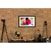 East Urban Home 'Modern Art - View Through a Kaleidoscope' Graphic Art Print Paper in Black/Red/White | 24 W x 1 D in | Wayfair ESRB7013 34656861