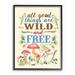 Harriet Bee 'Good Things Wild & Free' Textual Art Wood in Brown | 16 H x 20 W x 1.5 D in | Wayfair HBEE1413 40676743
