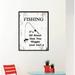 Millwood Pines Fishing it's All About how You Wiggle Your Bait - Picture Frame Textual Art on Canvas in White Canvas in Gray | Wayfair