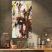 East Urban Home Abstract 'Natural Motive Oil Painting' Oil Painting Print on Wrapped Canvas Metal in Brown/Gray/Green | 32 H x 16 W x 1 D in | Wayfair