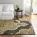 Blue/Yellow 94.49 x 0.12 in Area Rug - Birch Lane™ Flula Oriental Black/Tan Indoor/Outdoor Area Rug Polypropylene | 94.49 W x 0.12 D in | Wayfair