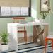 Brayden Studio® Carlene Desk Wood in Brown/White | 29.5 H x 47.3 W x 23.5 D in | Wayfair BRYS6079 33652966