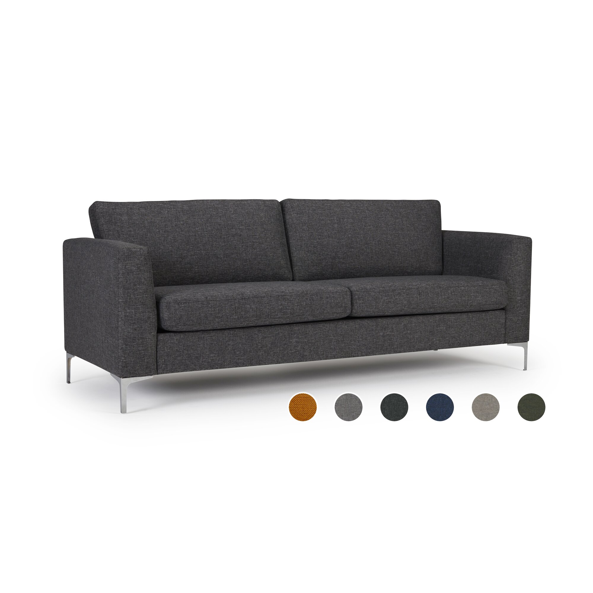 Kragelund »Shea« Couch 2-Sitzer / 154 x 83 x 80 cm / Stoff 242 Grün