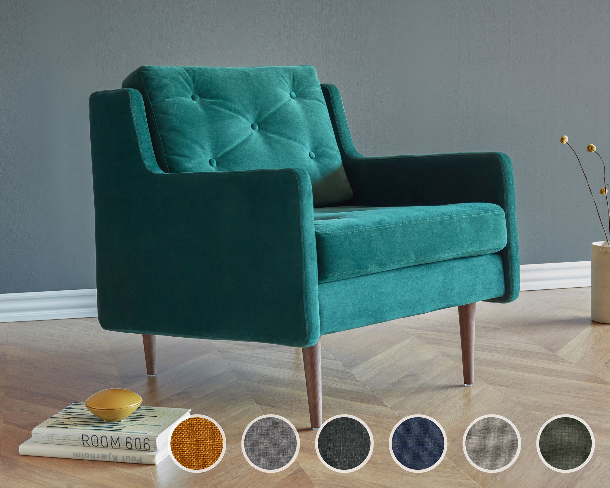 Kragelund »Holme« Sessel Stoff 245 Blau