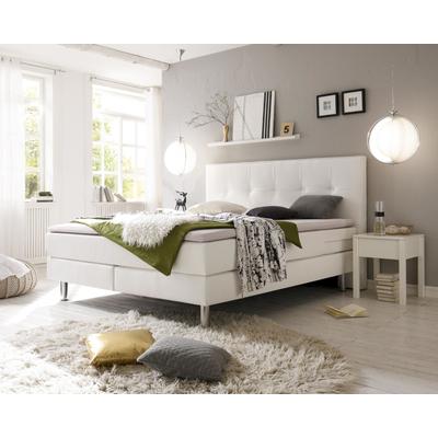 Hasena Boxspringbett Pronto Fleur 160x200 cm / 323 weiss / Superio-Top