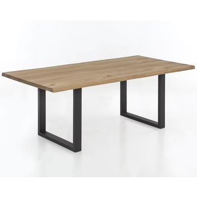 SIT Tops & Tables Esstisch Massivholz Even 180x90 cm / Antikschwarz