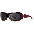 7Eye by Panoptix Women's AirShield Sedona Sunglasses RX Ready Ruby Fade Frame SharpView Polarized Gray Lens M-L 326453