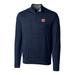 Men's Cutter & Buck Navy Auburn Tigers Big Tall Lakemont Half-Zip Jacket