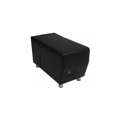 Black Leather Powered & USB Charging Bench