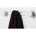 Evideco Metal 3 - Hook Wall Mounted Coat Rack Metal in White | 2.8 H x 17 W x 1.64 D in | Wayfair 9011100