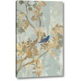 Astoria Grand 'Blue Bird' by Asia Jensen Giclee Art Print on Wrapped Canvas in Gray | 16 H x 10 W x 1.5 D in | Wayfair