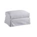 Barclay Butera Marina Slipcover Ottoman Cotton in White | 19 H x 29.5 W x 22 D in | Wayfair 5140-44WH-40