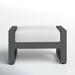 Joss & Main Georgie Outdoor Ottoman w/ Cushion Metal in Gray | 18 H x 31 W x 18 D in | Wayfair 4CB3017D663E4A20B5EC21ED2185E6E6