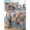 Amity Home 18" Bed Skirt Cotton in Blue/Green/Red | 60 W x 80 D in | Wayfair 12122Q