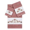 Highland Dunes Bella Embellished 3 Piece Towel Set Turkish Cotton in Red/Pink/Blue | 27 W in | Wayfair 539973E8DBB4487FA89C6846EE968EDB