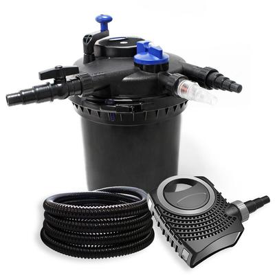 Wiltec Komplettset: CPF-15000 Teichdruckfilter bis 30000 l mit 18 Watt uv-c Teichklärer, NEO8000 Image