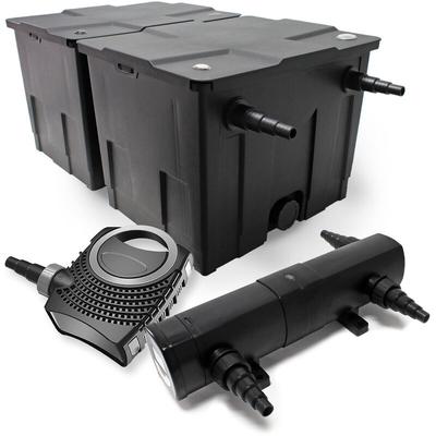 Wiltec - Komplettset: CBF-350B Teichfilter bis 60000 l Teichfilteranlage als Durchlauffilter, Image