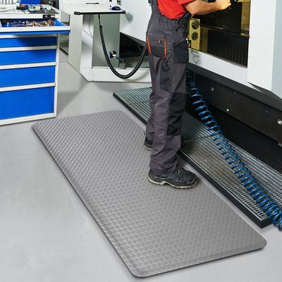 Floordirekt - Anti-Ermüdungsmatte HeavyDuty TireTuff Grau 60 x 90 cm - Grau