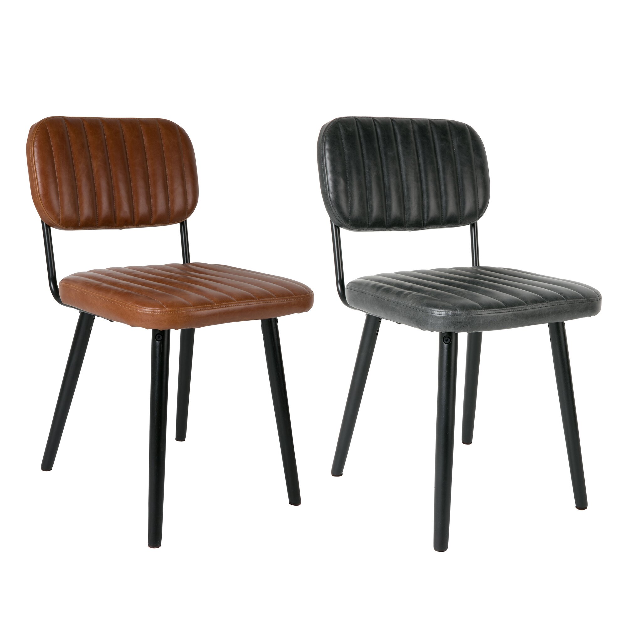 designline Polsterstuhl Jake Worn Braun