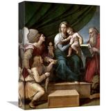 East Urban Home 'Virgin of The Fish' Print on Canvas in Brown/Green | 16 H x 12 W x 2 D in | Wayfair 12944FBBD9E84A5689749FAB219A9899