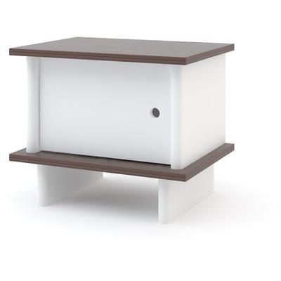 Oeuf ML Night Stand - White/Walnut