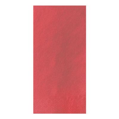 3-lagige Servietten einfarbig 1/8 Falz rot, Papstar, 40x40 cm
