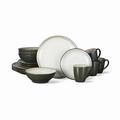 Birch Lane™ Edmon 16-Piece Dinnerware Set, Service for 4 Ceramic/Earthenware/Stoneware in Green | Wayfair 672439A4D32A4CFA9293E39CAFE35404
