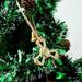 Matashi Crystal Christmas Tree Triangle Spinner w/ Crystal Holiday Shaped Ornament Metal in Yellow | 2.5 H x 2.5 W x 0.25 D in | Wayfair MTSP3147G