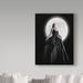 Trademark Fine Art 'Dark Night Moon' Photographic Print on Wrapped Canvas in Black | 24 H x 18 W x 2 D in | Wayfair 1X05381-C1824GG