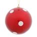 The Holiday Aisle® Candy Polka Dot Ball Christmas Ornament Plastic in Red | 5.5 H x 8 W x 8 D in | Wayfair EF609AA6D84345F894B8BB0B8B954AD4