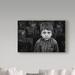 Trademark Fine Art 'Dark Time' Photographic Print on Wrapped Canvas in Black/White | 16 H x 24 W x 2 D in | Wayfair 1X04981-C1624GG