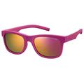 Polaroid Unisex Kinder Pld 8020/S Ai Cyq 46 Sonnenbrille, Pink (Pink/Grey Pink), EU